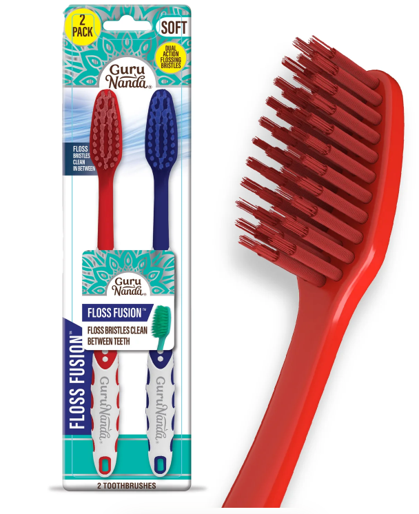 Meet the Toothbrush that ALSO Flosses…new from GuruNanda!